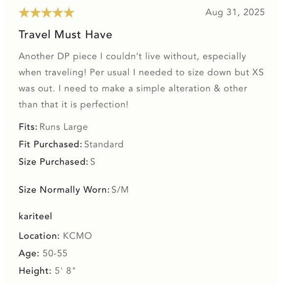 NWT Size L - Daily Practice 100% Cotton Horizon Wide-Leg  Jumpsuit (NWT US$ 138) - Picture 16 of 16